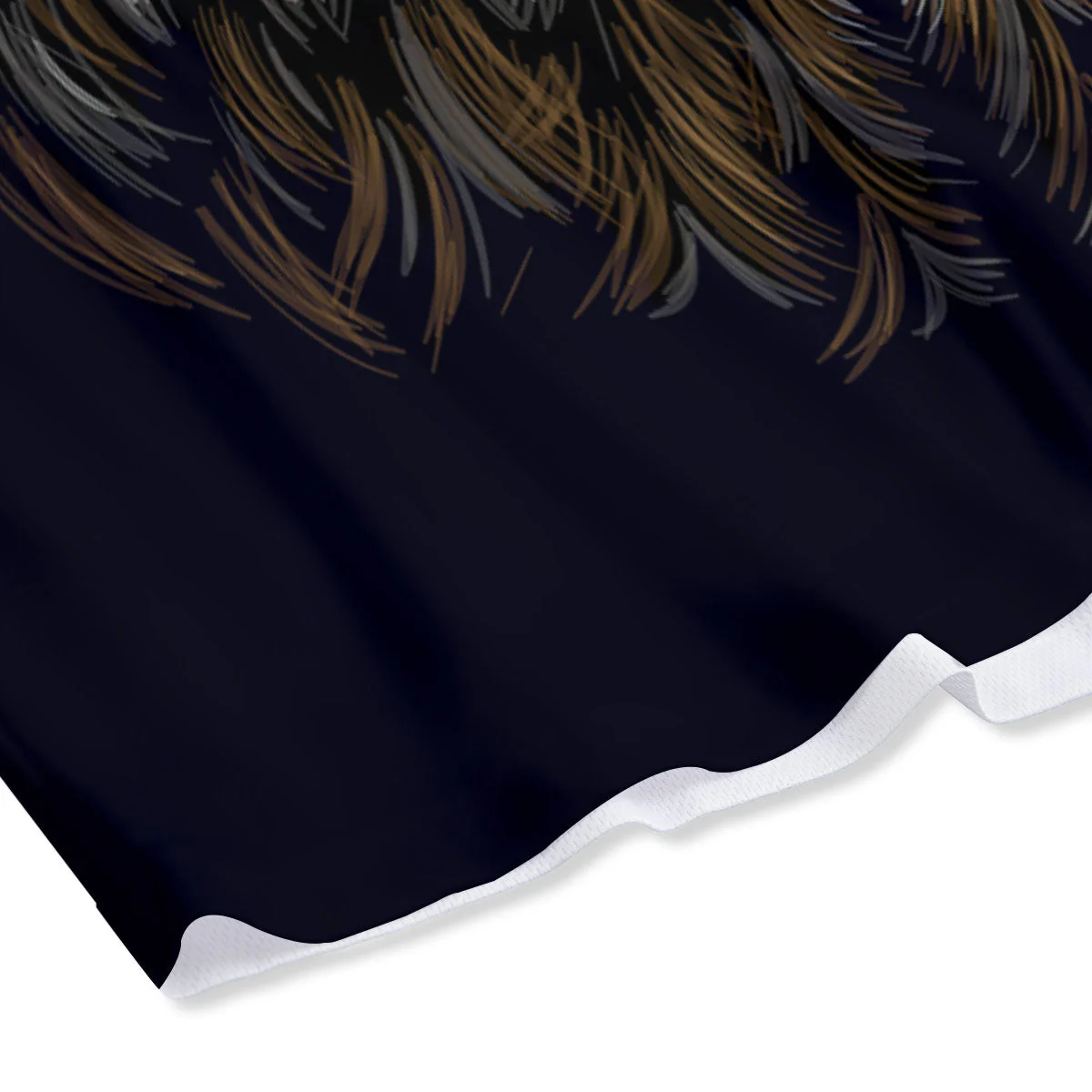 Owl Portrait Print Mesh Shorts - Image 4
