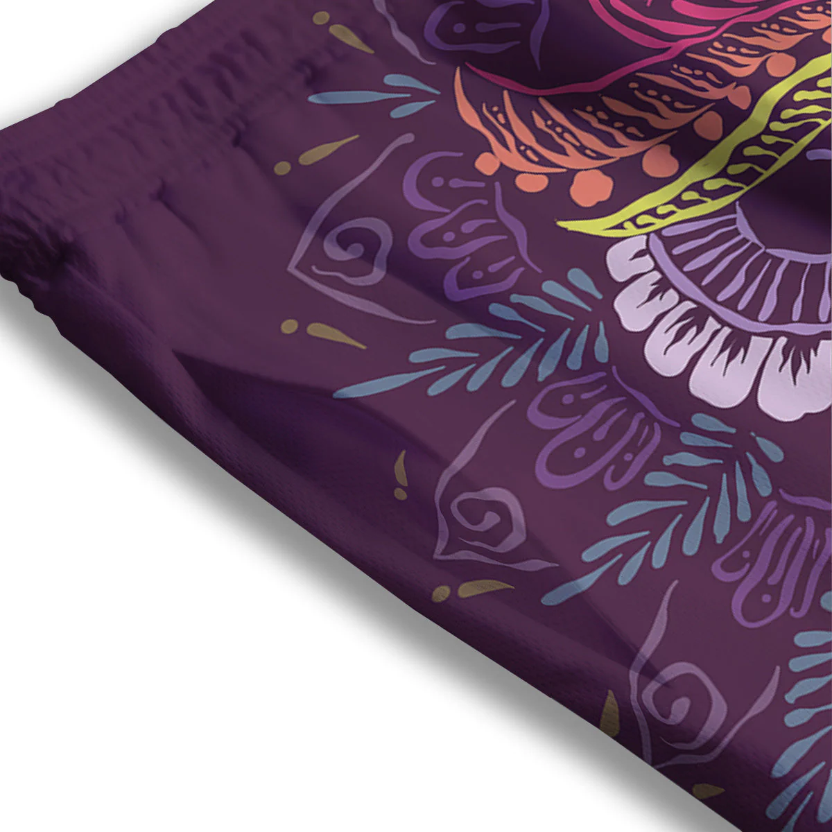 Owl Tribal Colorful Print Mesh Shorts - Image 3