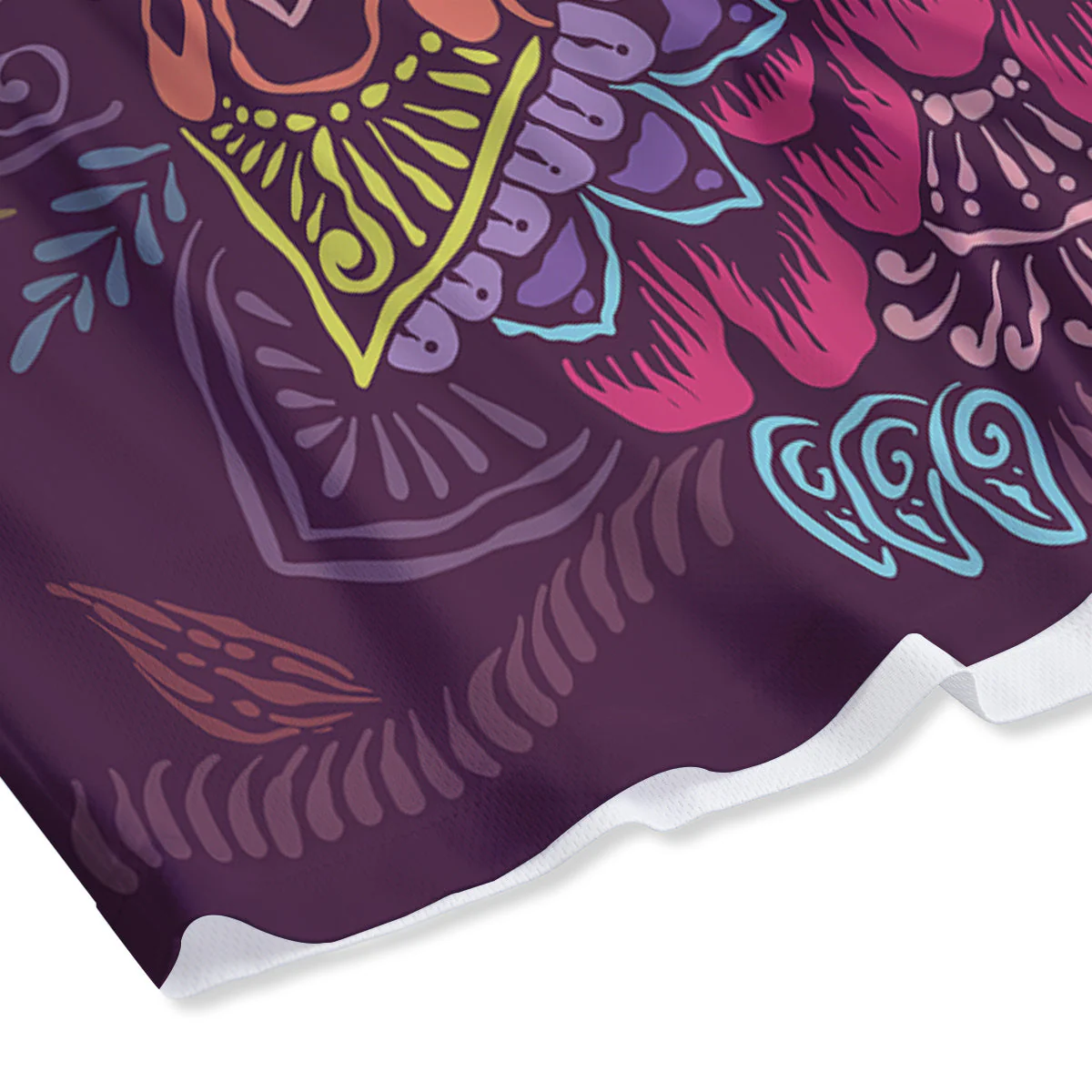 Owl Tribal Colorful Print Mesh Shorts - Image 4