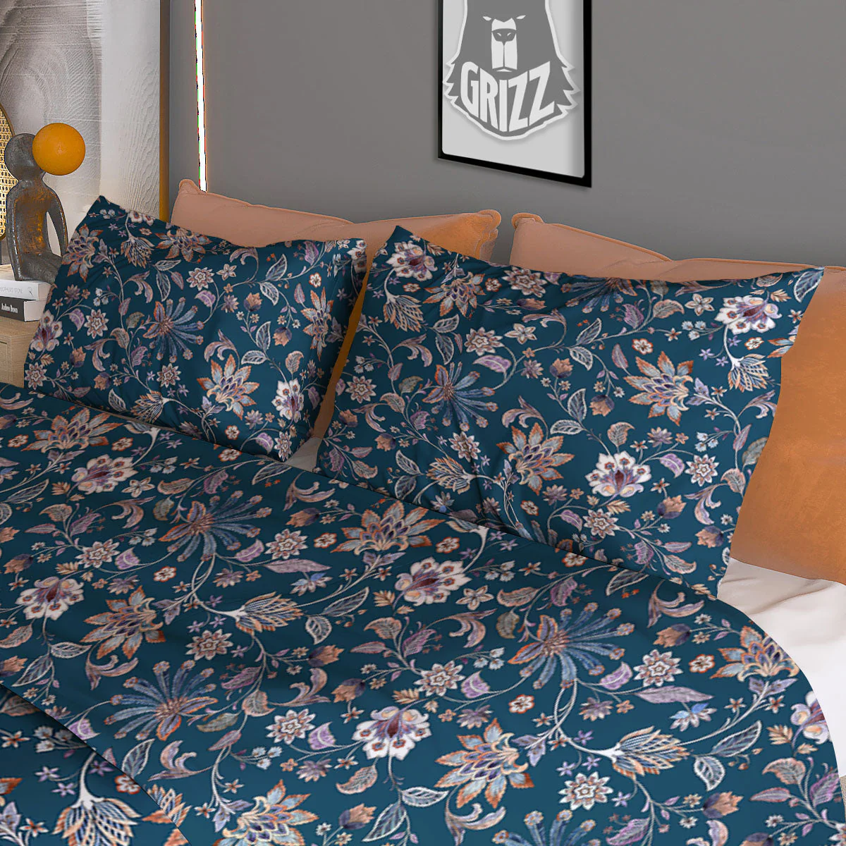 Paisley Bohemian Print Pattern Duvet Cover Bedding Set - Image 3