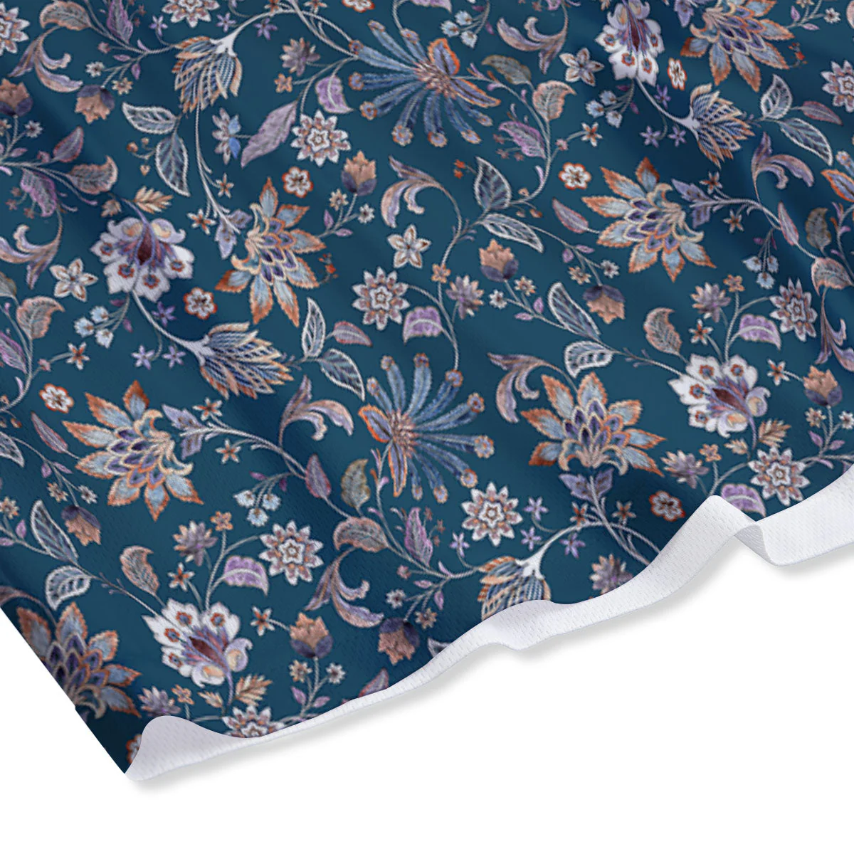 Paisley Bohemian Print Pattern Mesh Shorts - Image 4