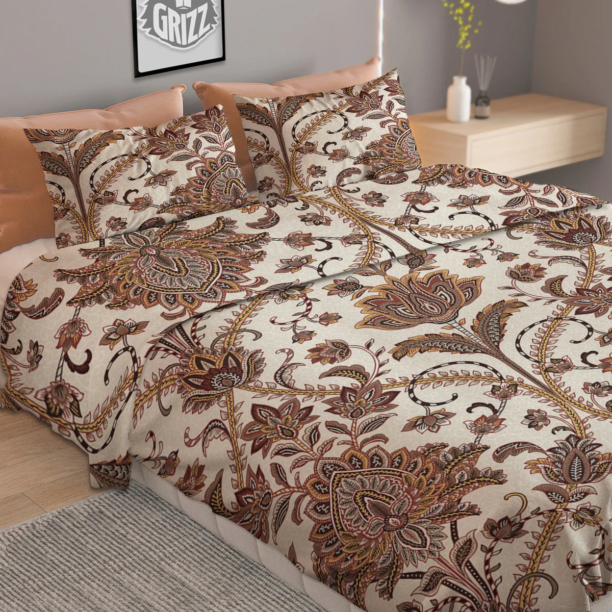 Paisley Vintage Pattern Duvet Cover Bedding Set - Image 2