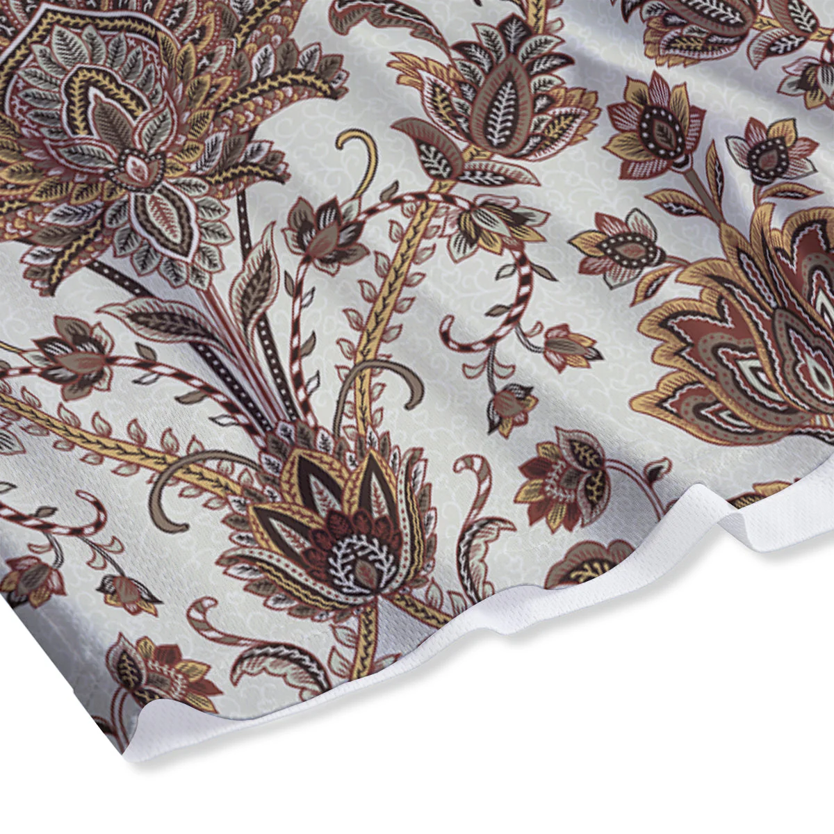 Paisley Vintage Pattern Mesh Shorts - Image 4