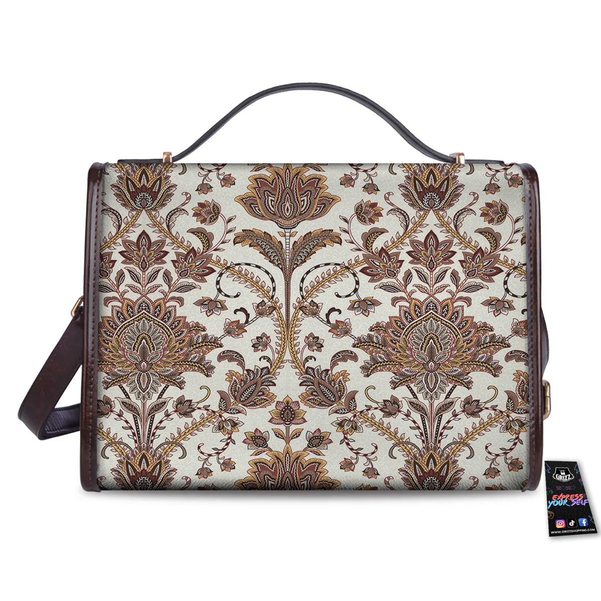 Paisley Vintage Pattern Women's Satchel Bag - Image 2