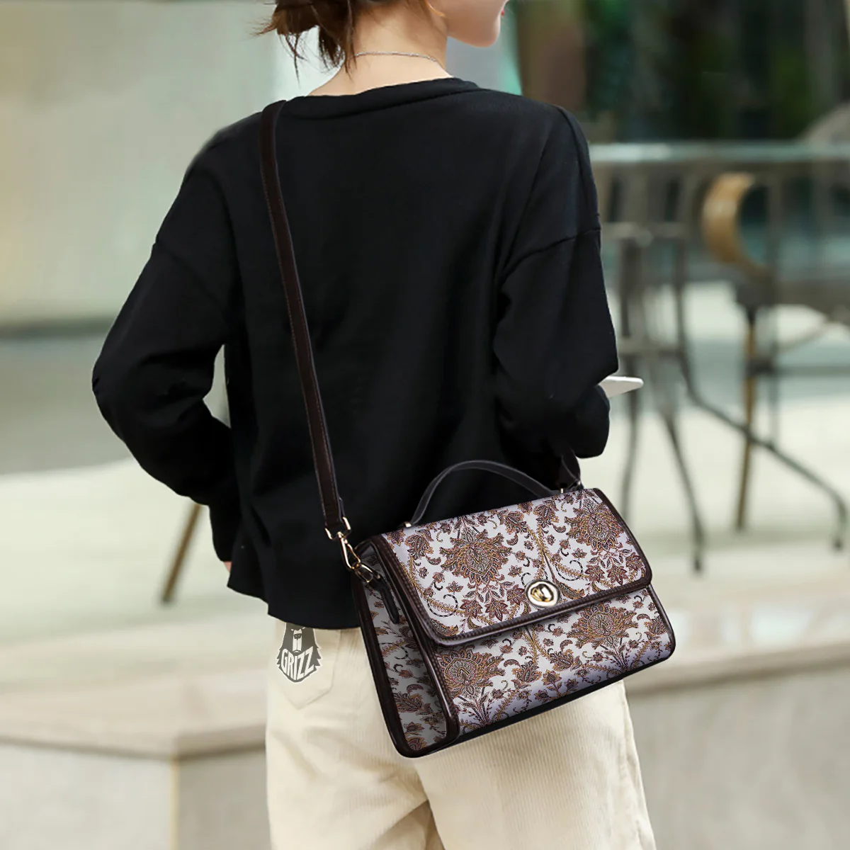 Paisley Vintage Pattern Women's Satchel Bag - Image 3