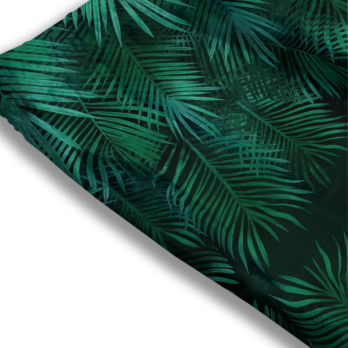 Palm Leaf Tropical Print Pattern Mesh Shorts - Image 3