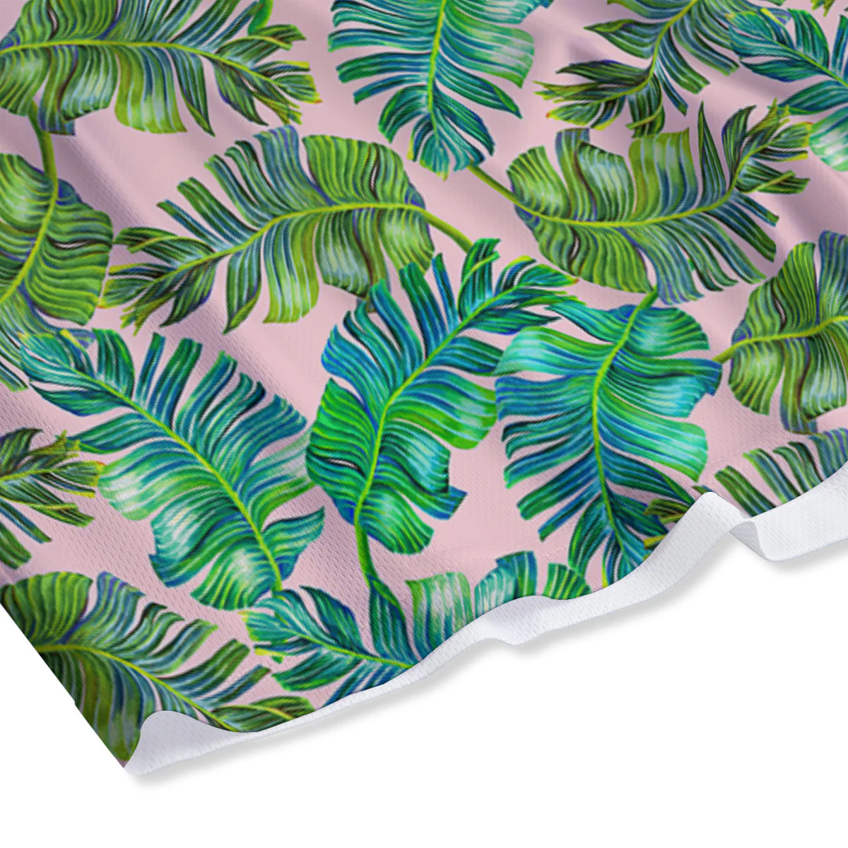 Palm Tree Vintage Print Pattern Mesh Shorts - Image 4