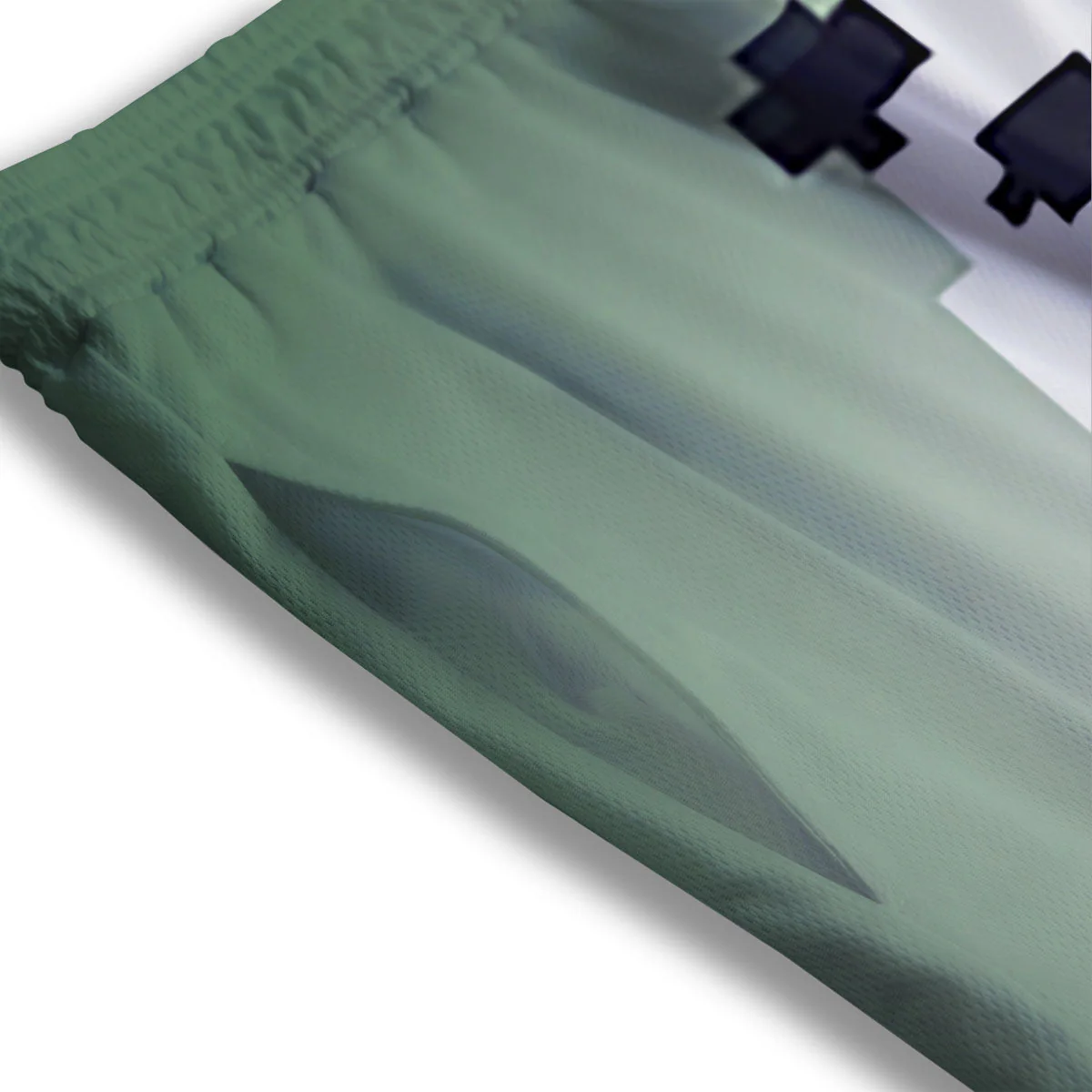 Panda 8-Bit Pixel Print Mesh Shorts - Image 3