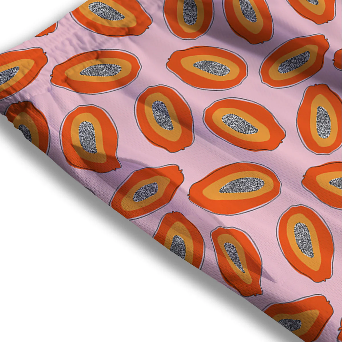 Papaya Cute Print Pattern Mesh Shorts - Image 3