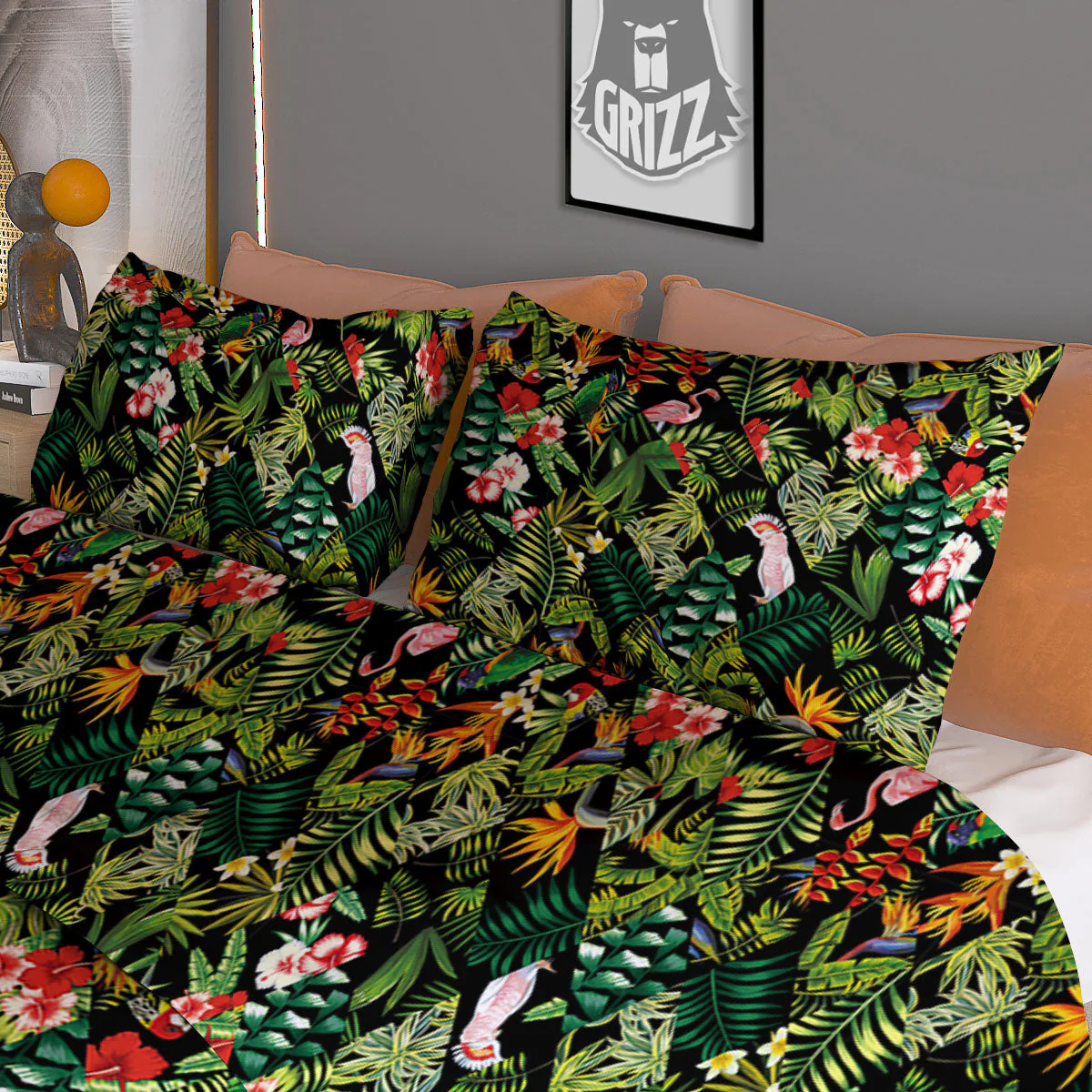 Patchwork Exotic Print Pattern Duvet Cover Bedding Set - Image 3