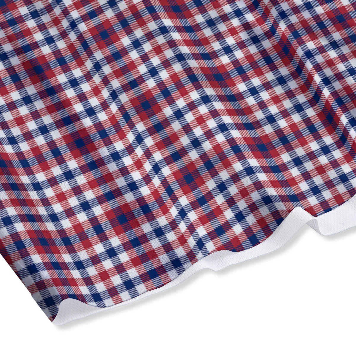 Patriotic Plaid American Print Mesh Shorts - Image 4