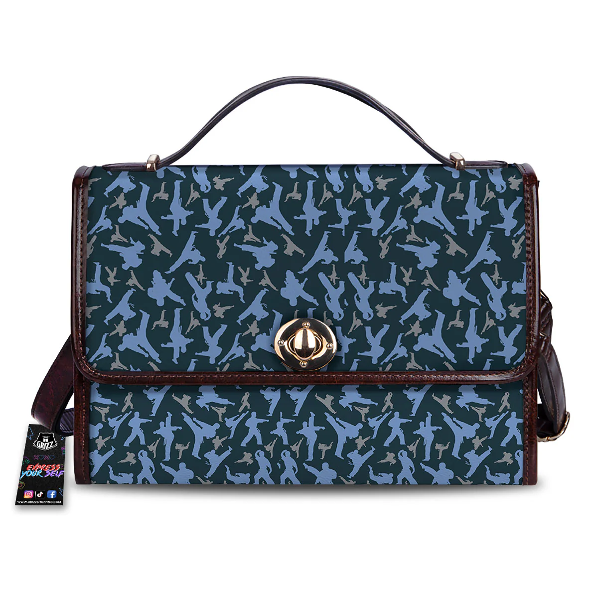 Pattern Karate Print Women's Satchel Bag