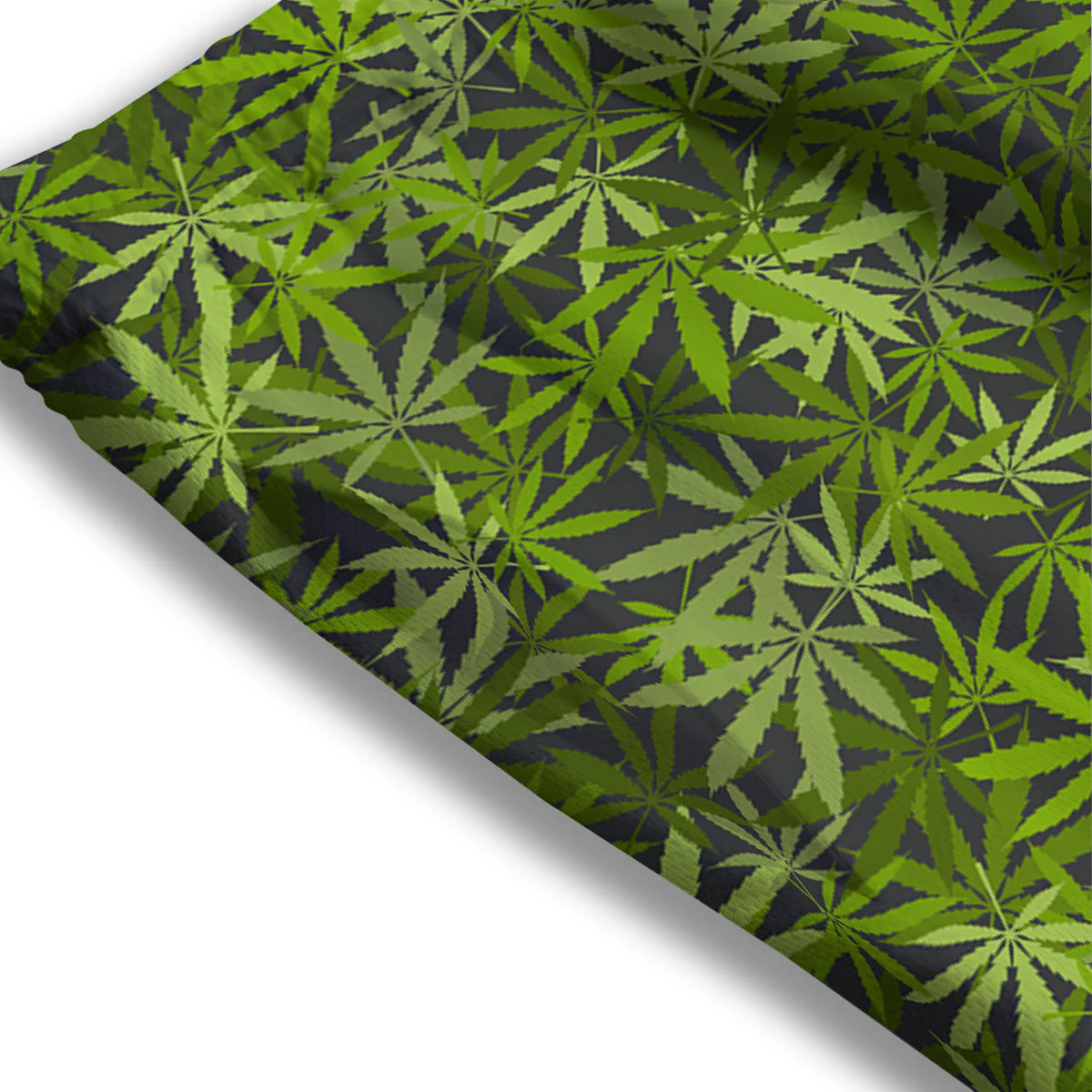 Pattern Leaf Marijuana Print Mesh Shorts - Image 3