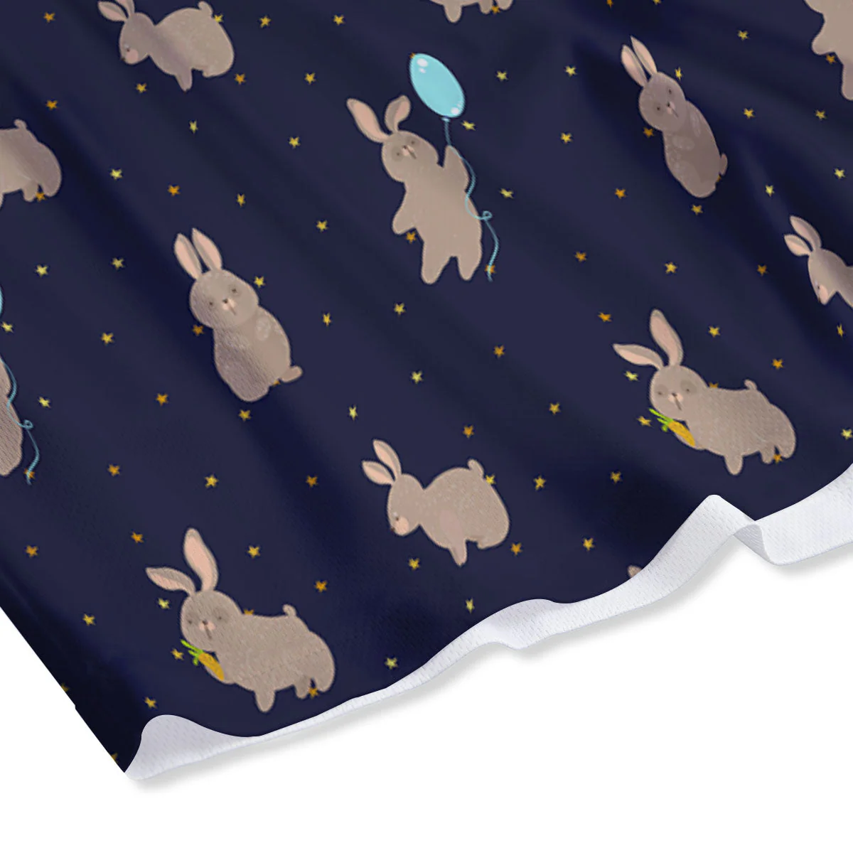 Pattern Mini Rabbit Print Mesh Shorts - Image 4
