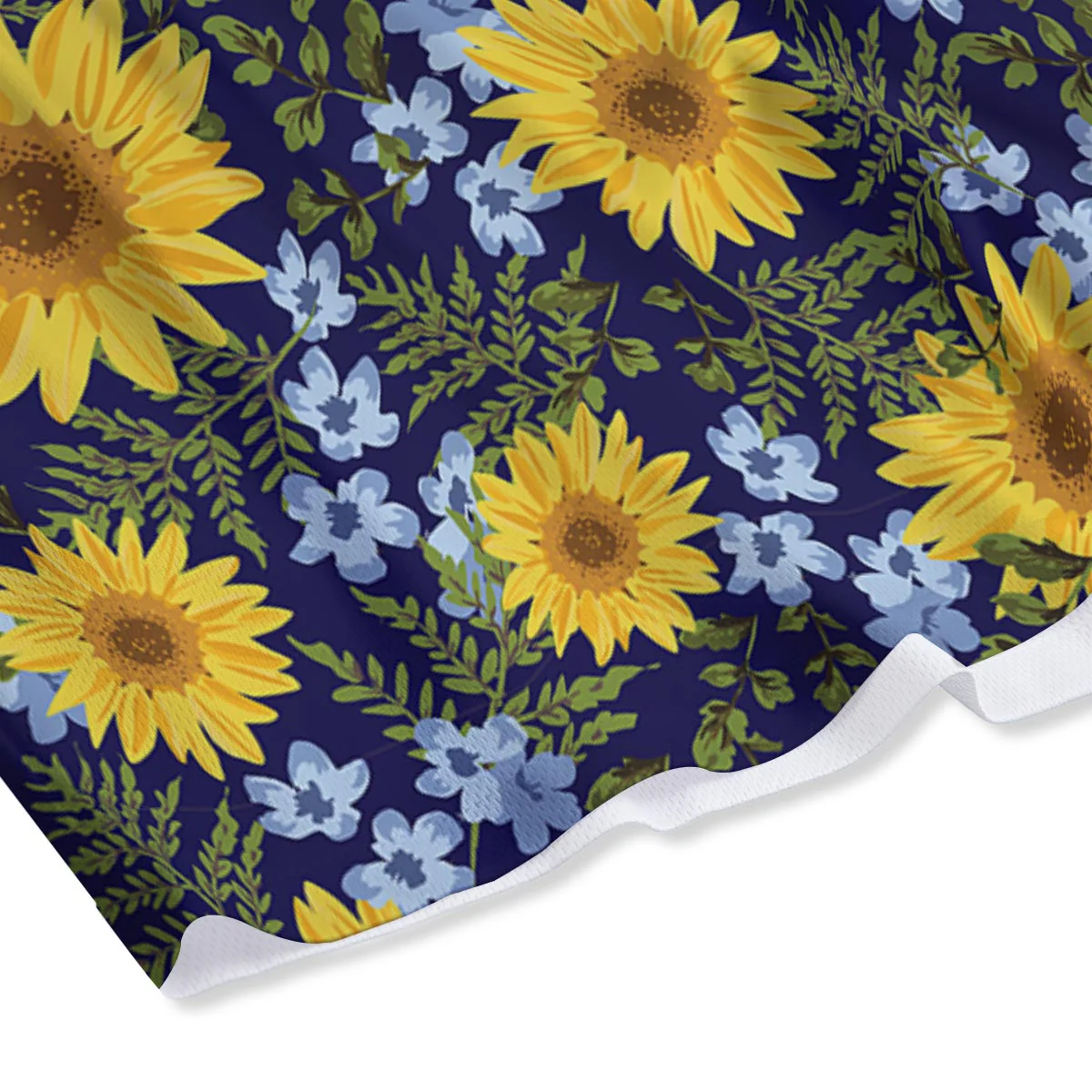 Pattern Sunflower Print Pattern Mesh Shorts - Image 4