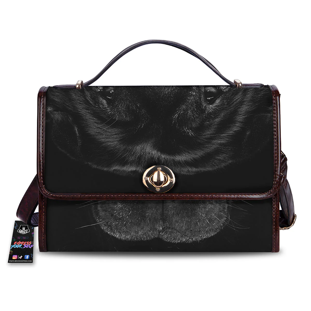 Pei Shar Monochrome Print Women's Satchel Bag