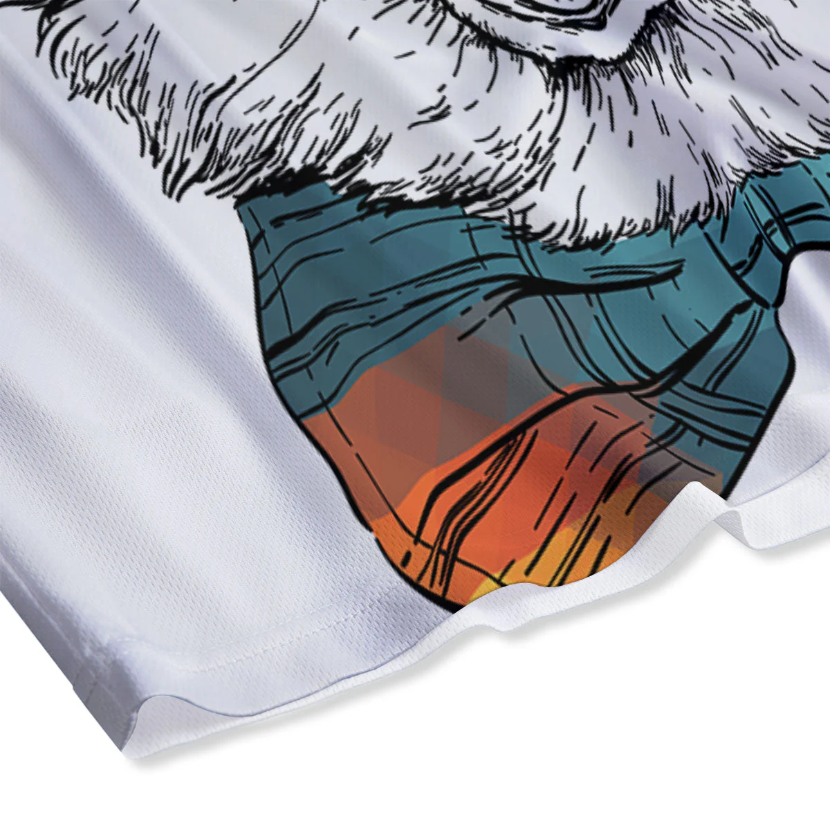 Pembroke Welsh Corgi Hipster Print Mesh Shorts - Image 4