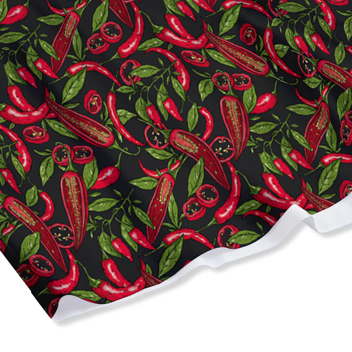 Peppers Hot Chili Print Pattern Mesh Shorts - Image 4