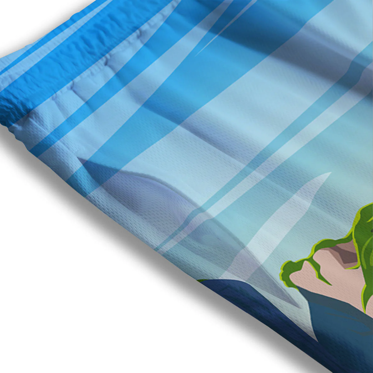 Phuket Thailand Cartoon Print Mesh Shorts - Image 3
