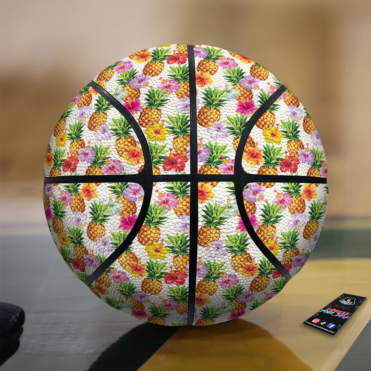Pineapple Aloha Summer Print Pattern Basketball