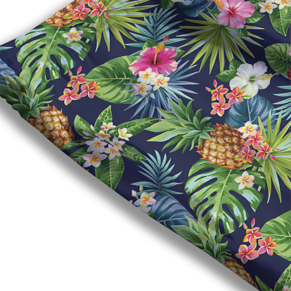 Pineapple Palm Leaf Print Pattern Mesh Shorts - Image 3