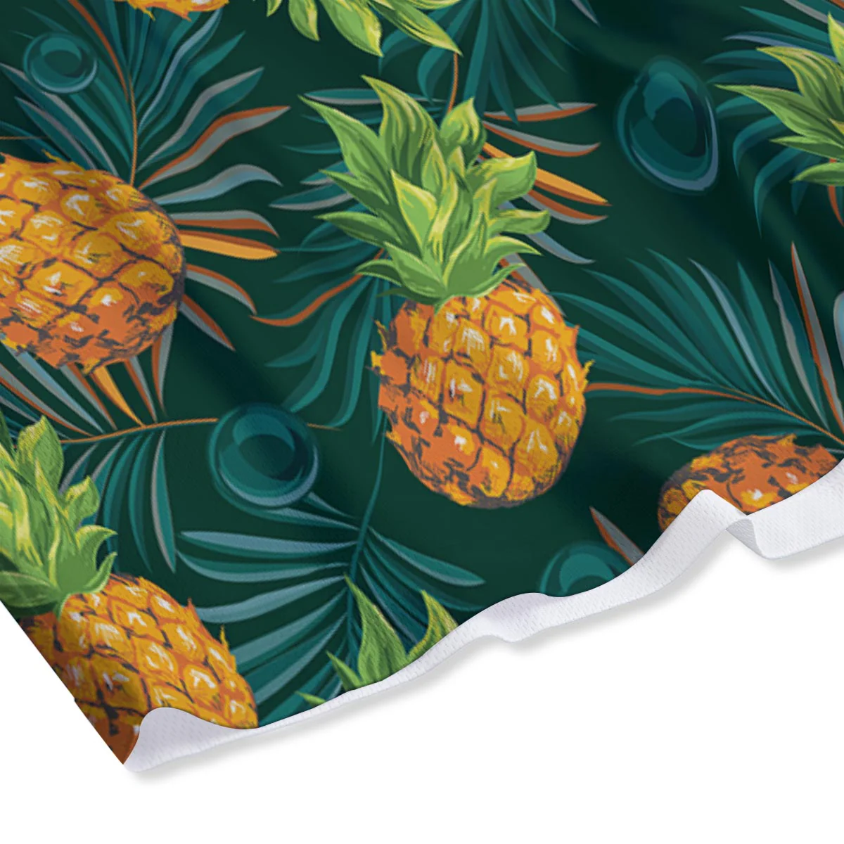Pineapple Summer Print Pattern Mesh Shorts - Image 4