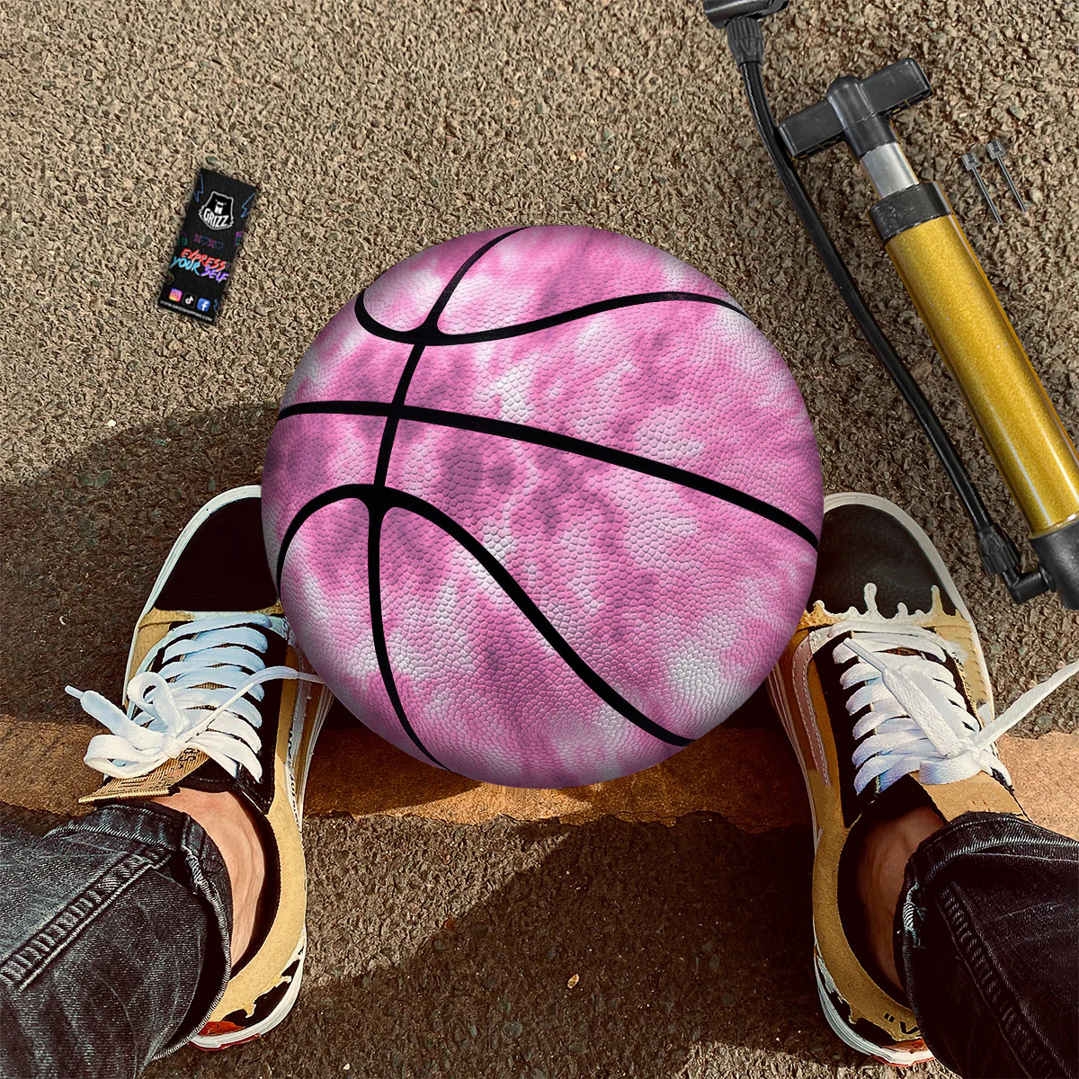 Pink Magenta Acrylic Print Pattern Basketball - Image 2