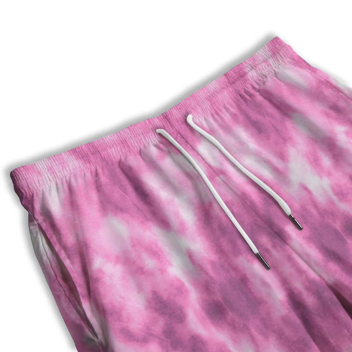 Pink Magenta Acrylic Print Pattern Men's Athletic Shorts - Image 3