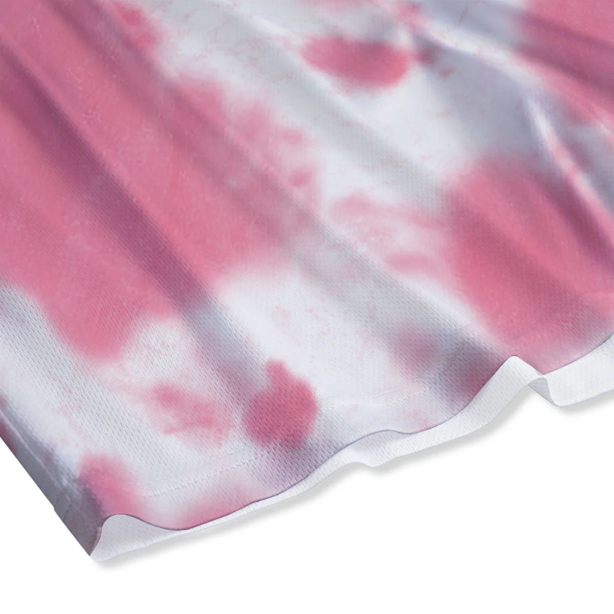 Pink Pastel And White Cow Print Mesh Shorts - Image 4