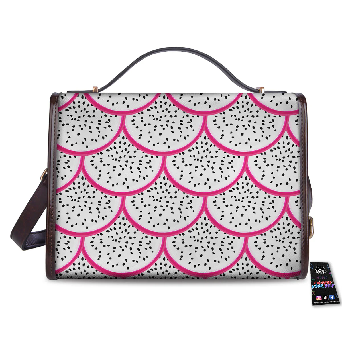 Pitaya Pattern Print Women's Satchel Bag - Image 2