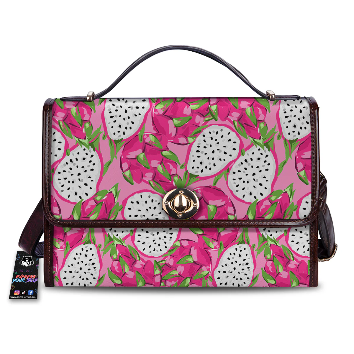 Pitaya Tropical Print Pattern Women's Satchel Bag