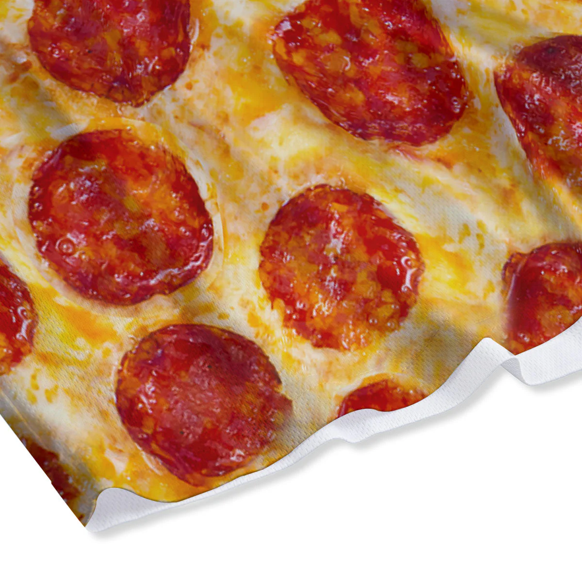 Pizza Pepperoni Print Mesh Shorts - Image 4