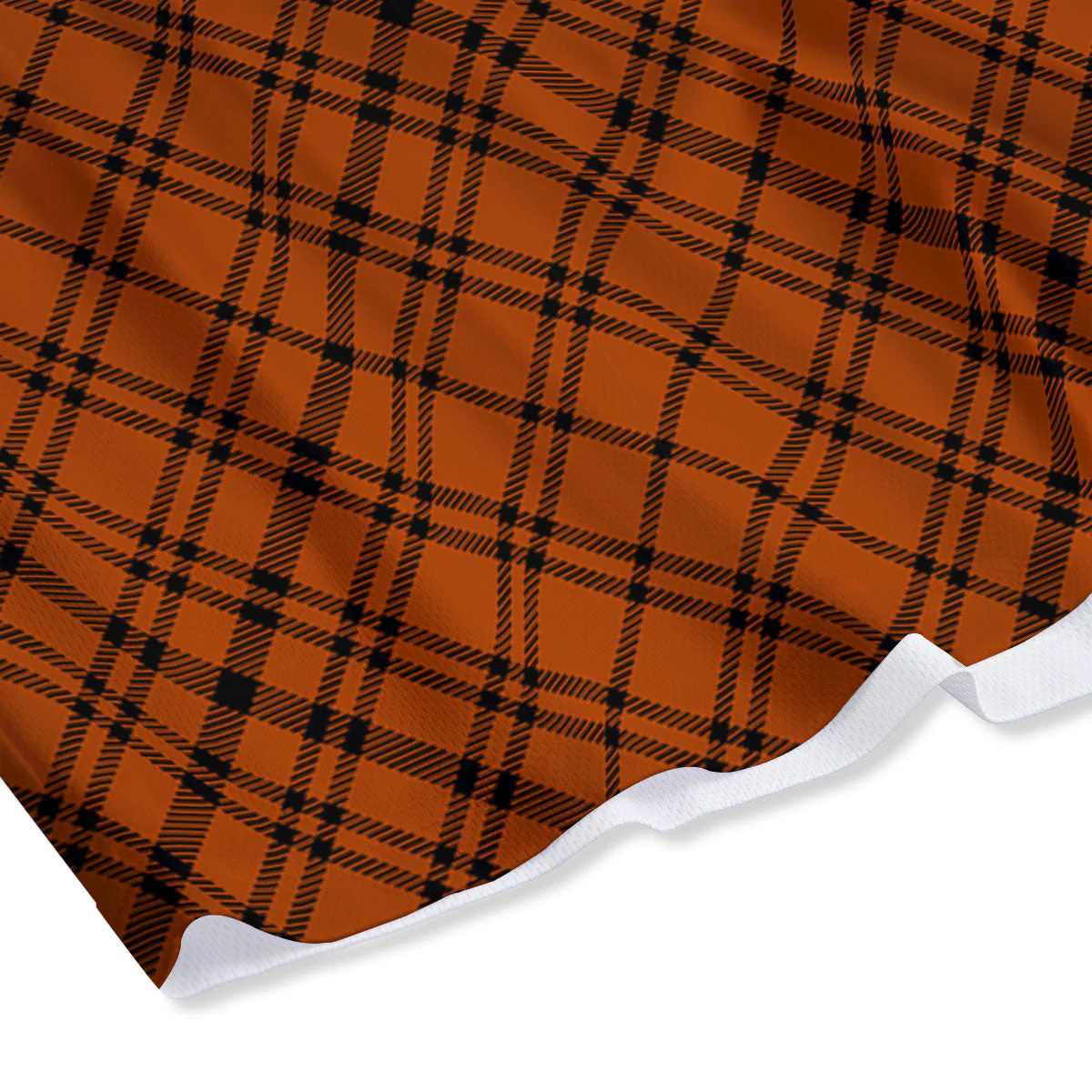 Plaid Halloween Print Pattern Mesh Shorts - Image 4