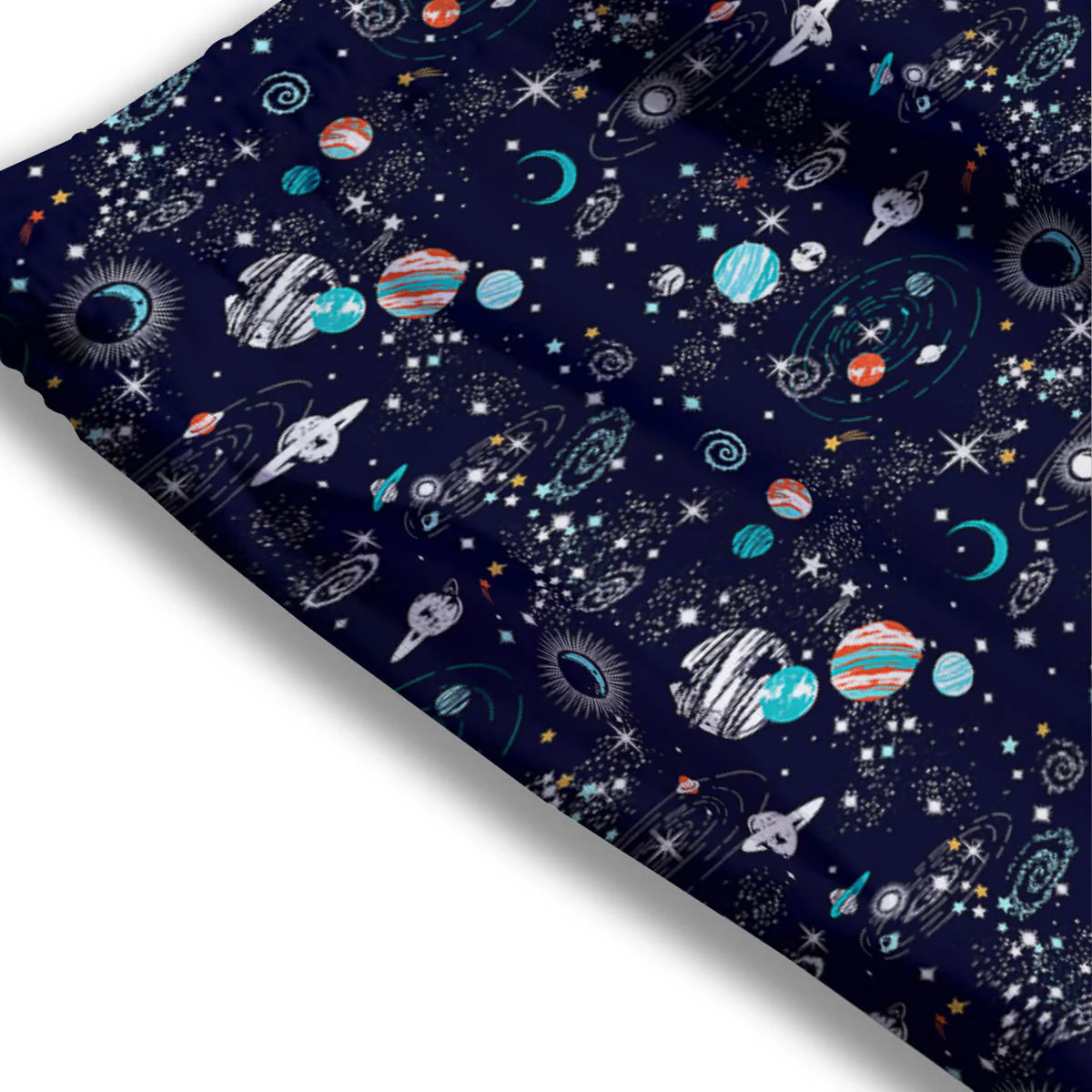 Planets And Constellations Print Pattern Mesh Shorts - Image 3