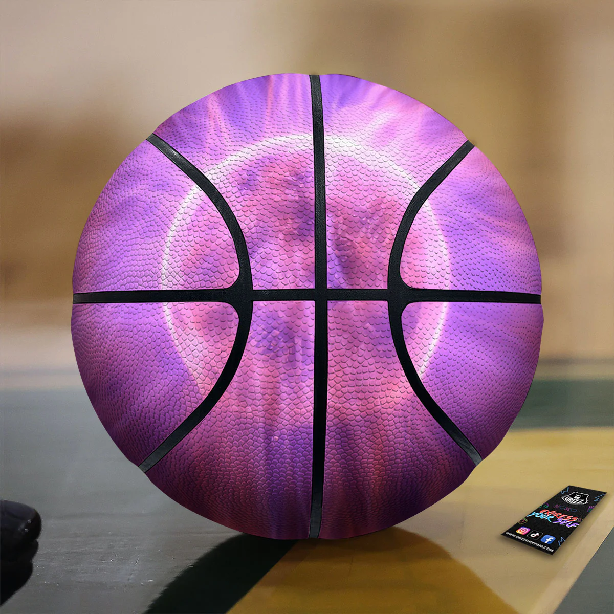 Plasma Ball Purple Print Basketball