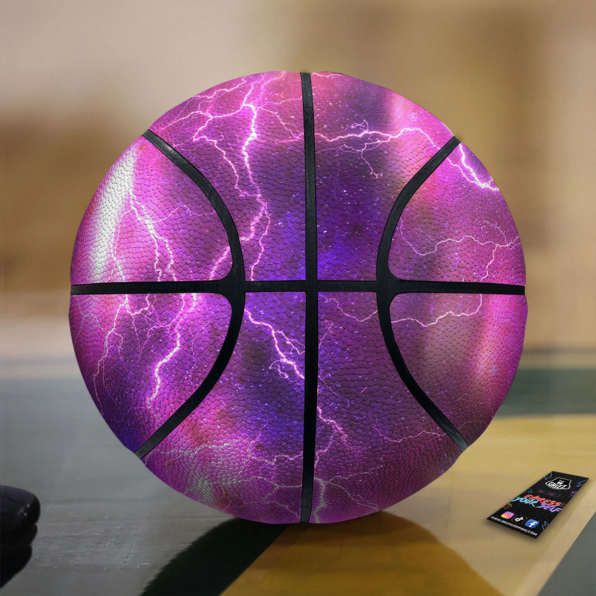 Plasma Lightning Print Basketball