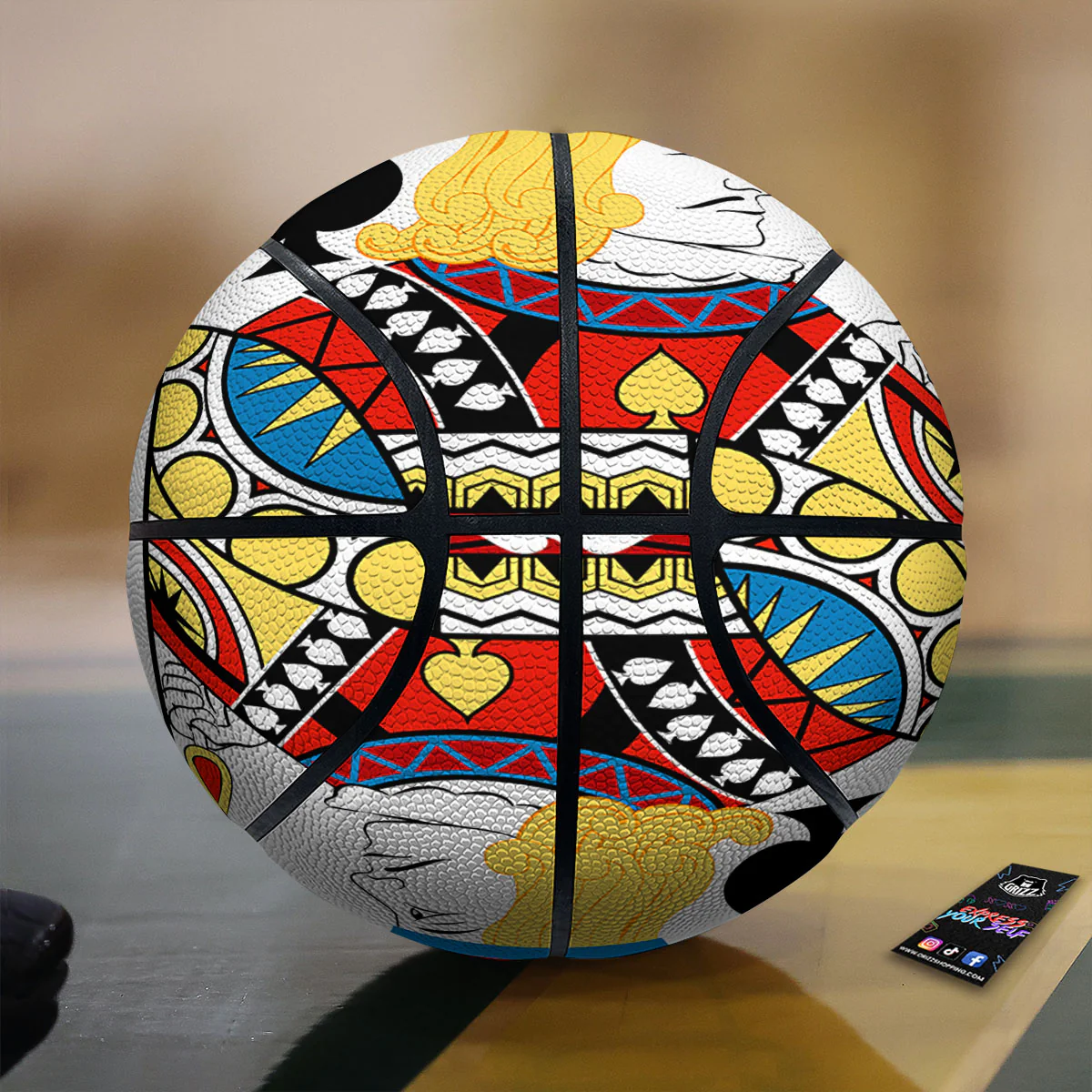 Playing Card Jack Of Spades Print Basketball