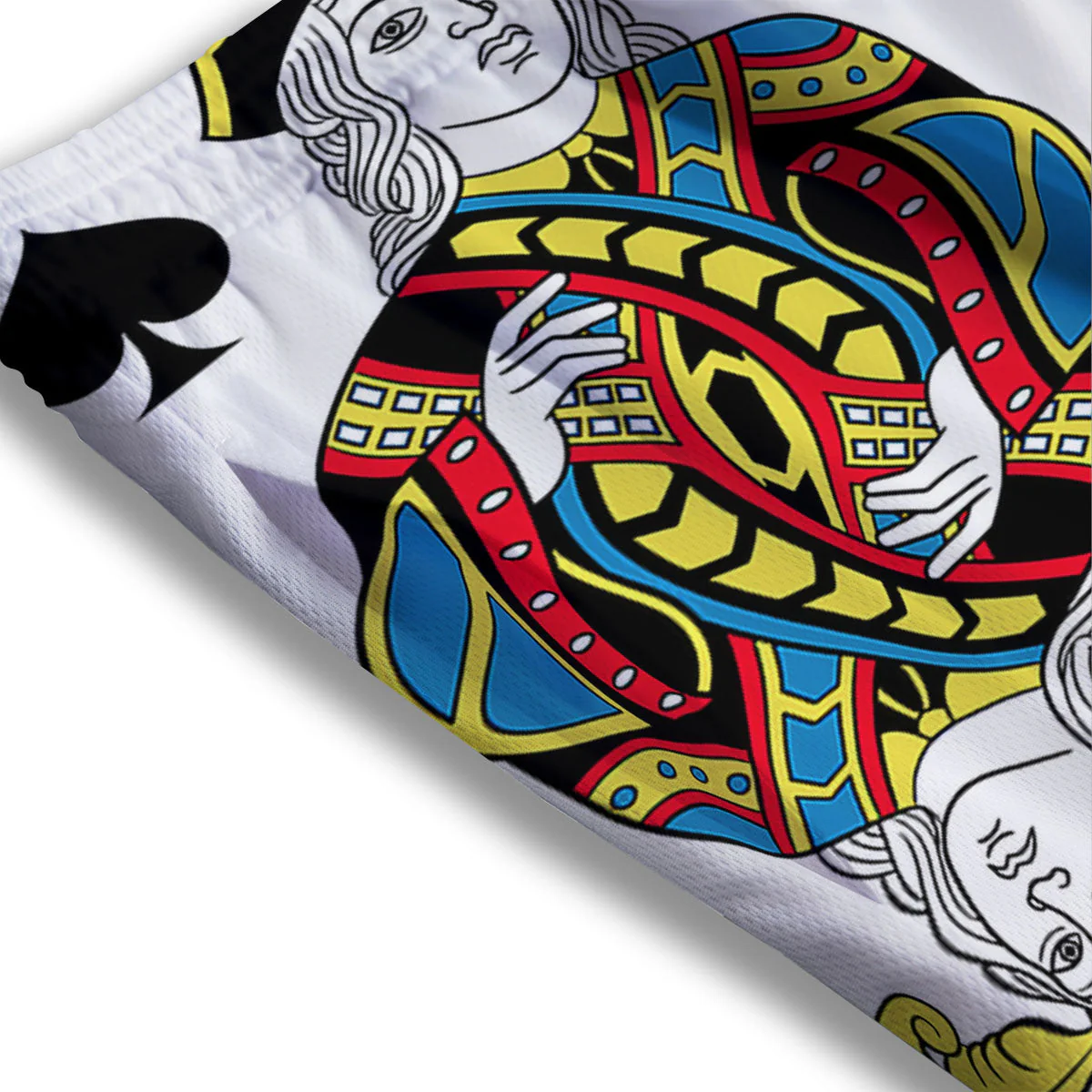 Playing Cards Four Jacks Print Mesh Shorts - Image 3