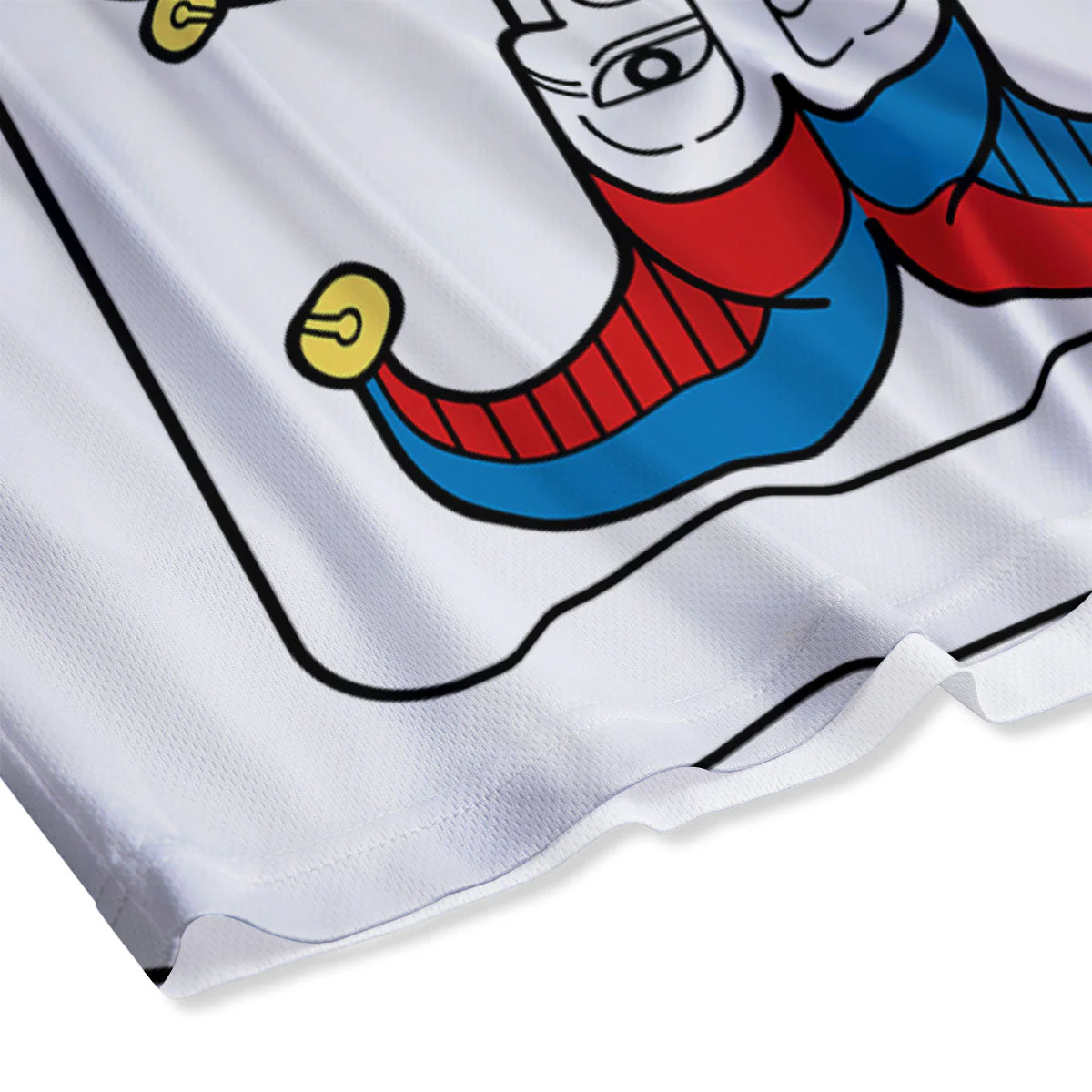 Playing Cards Joker Print Mesh Shorts - Image 4