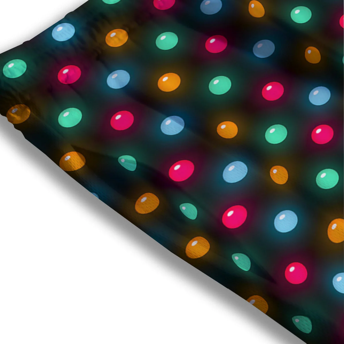 Polka Dot Light Print Mesh Shorts - Image 3