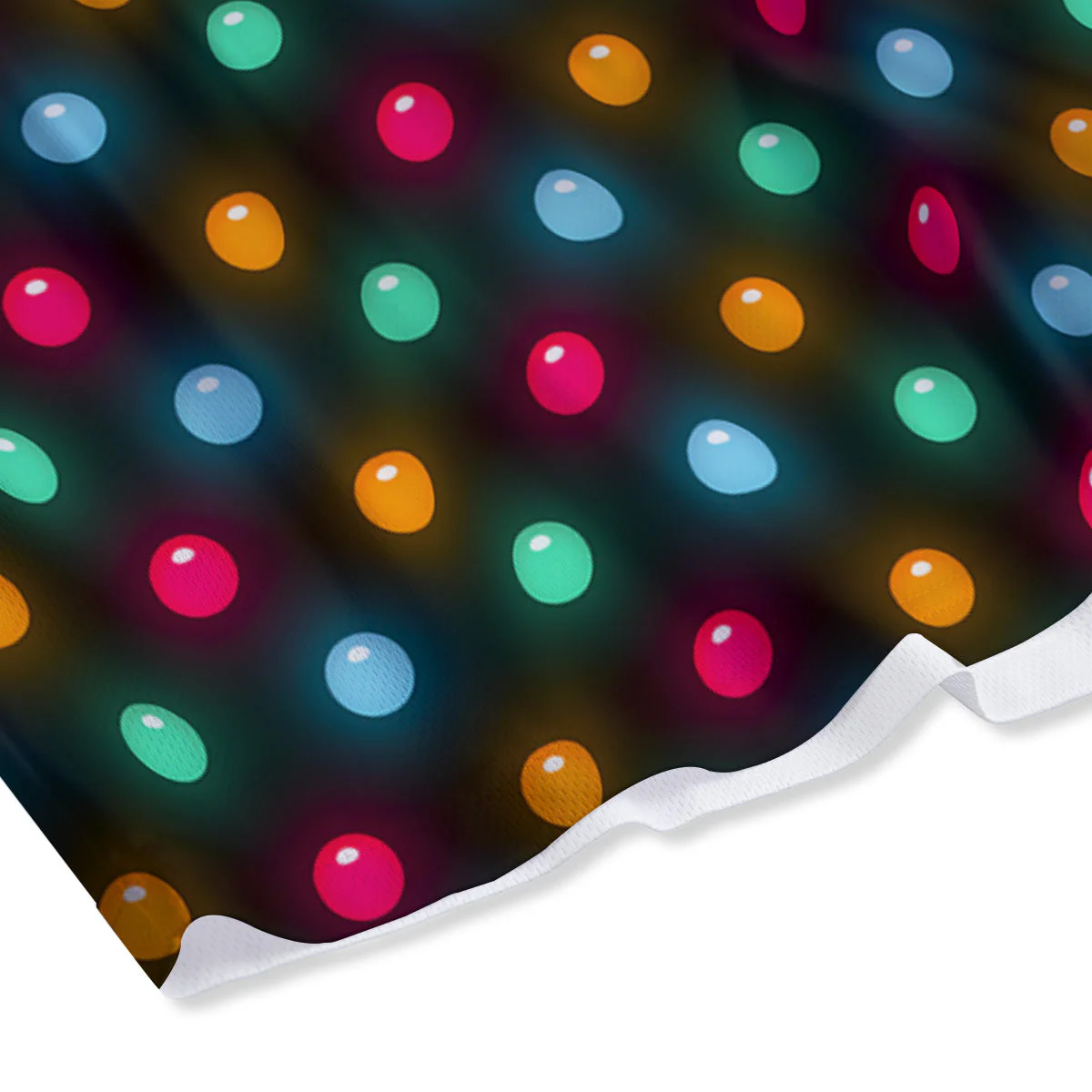Polka Dot Light Print Mesh Shorts - Image 4