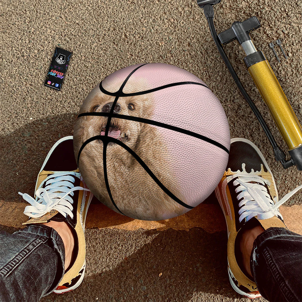 Poodle Princess Print Basketball - Image 2