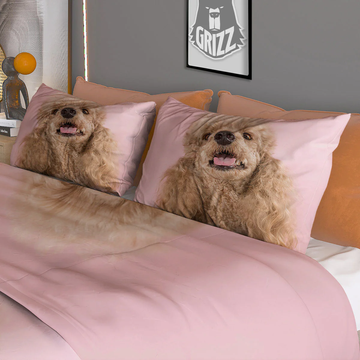 Poodle Princess Print Duvet Cover Bedding Set - Image 3