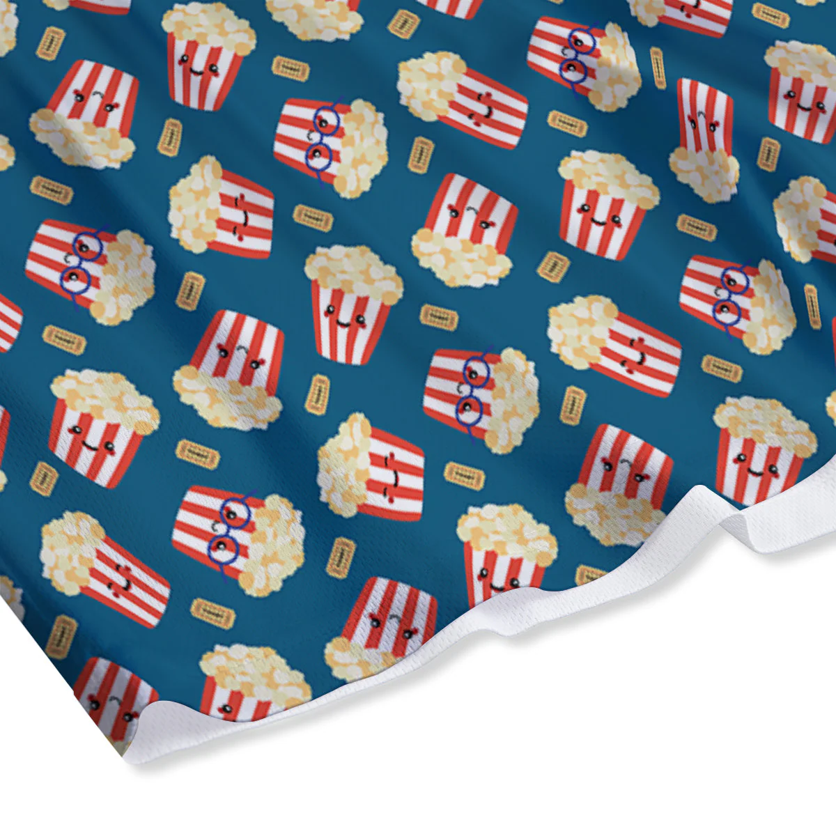 Popcorn Box Cute Print Pattern Mesh Shorts - Image 4