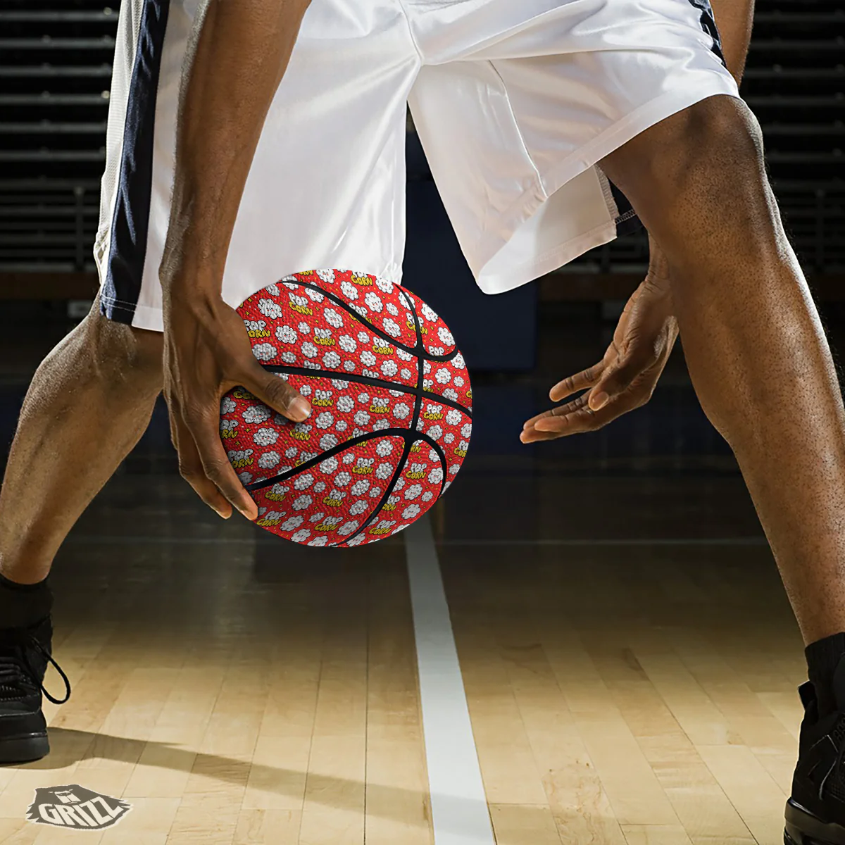 Popcorn Cute Print Pattern Basketball - Image 3