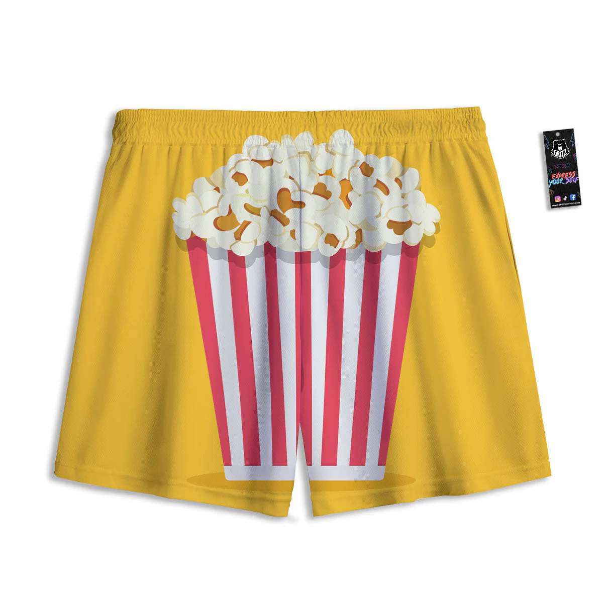 Popcorn Print Mesh Shorts - Image 2