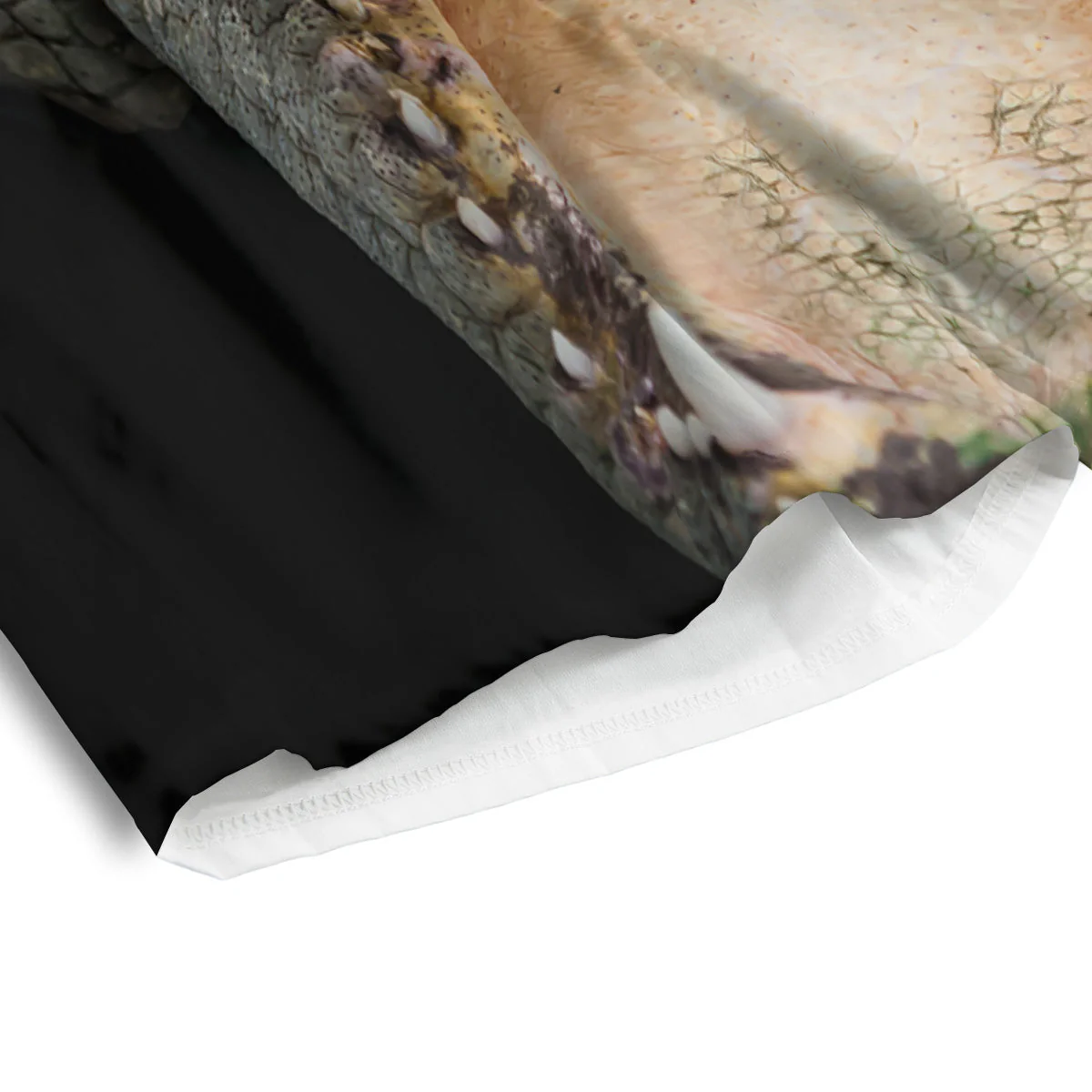 Portrait Crocodile Print Men's Athletic Shorts - Image 4