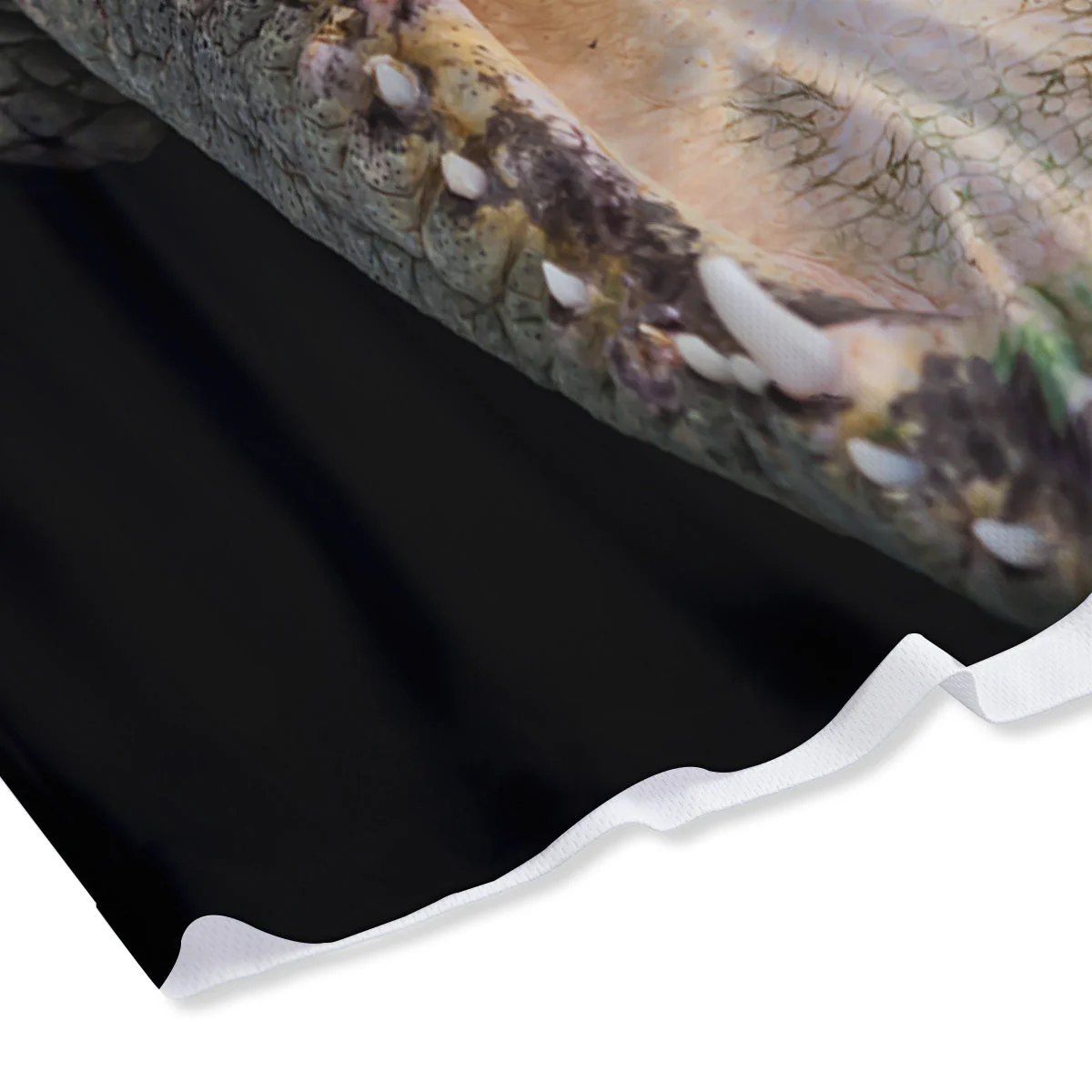 Portrait Crocodile Print Mesh Shorts - Image 4