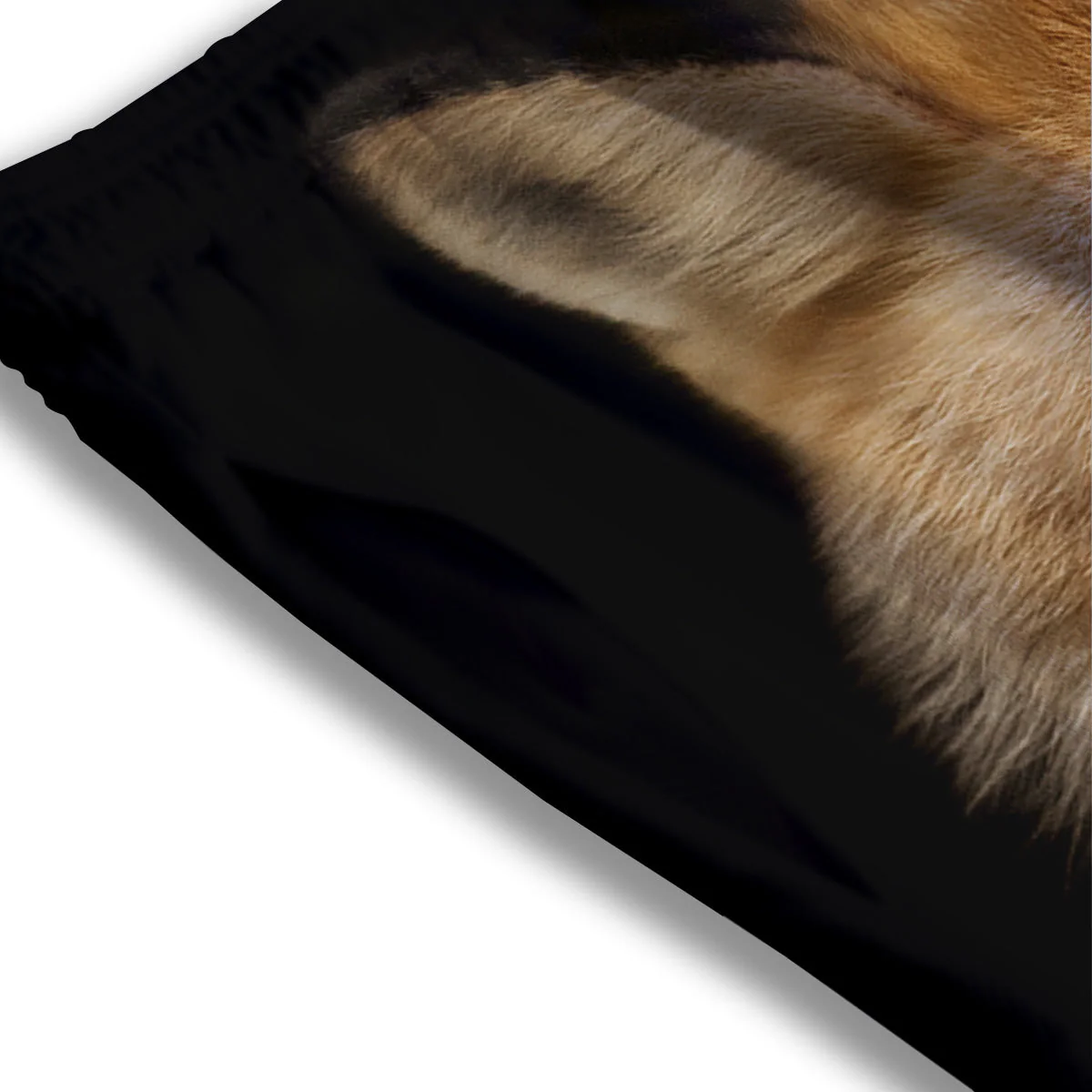 Portrait Head Fox Print Mesh Shorts - Image 3