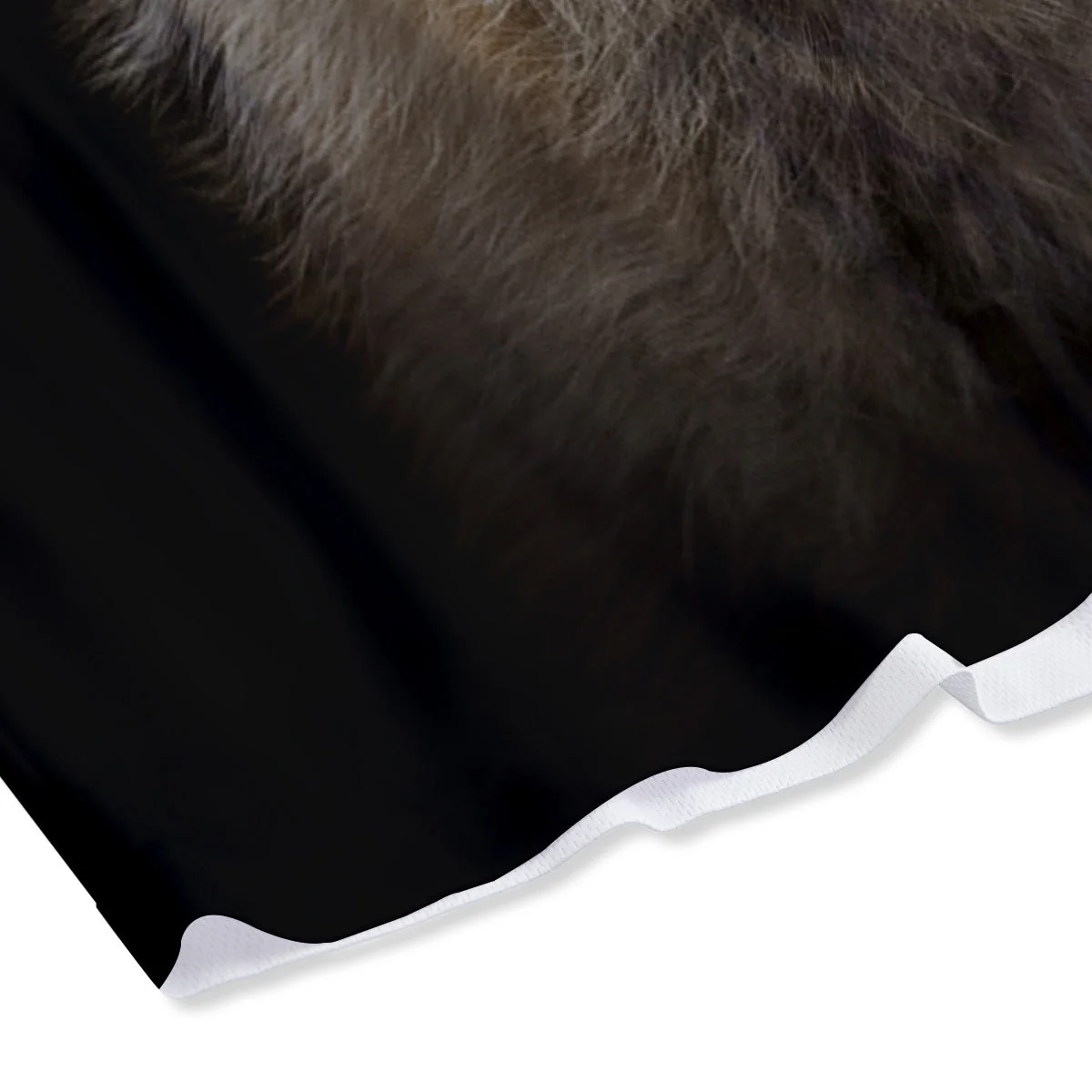 Portrait Head Fox Print Mesh Shorts - Image 4